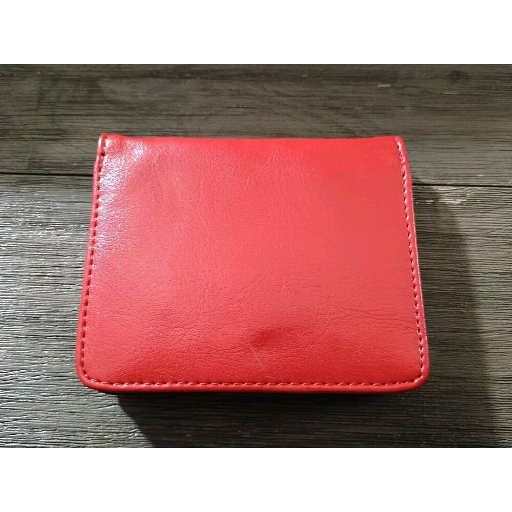 Red Faux Leather Woman's Wallet New